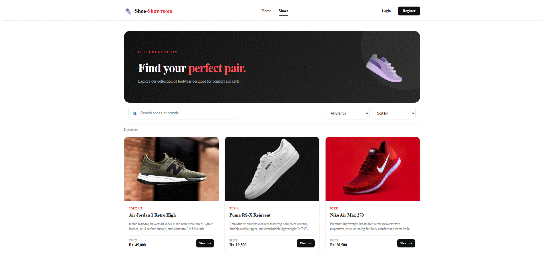 Shoe Showroom